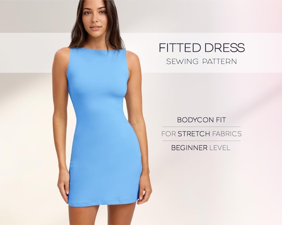 Mini Dress Sewing Pattern, Bodycon Dress Pattern, Tight Dress Pattern, Plus Size Dress Pattern, Tank Dress Pattern, Fitted Dress Pattern - Etsy Mini Dress Sewing Pattern, Bodycon Dress Pattern, Tight Dress Pattern, Plus Size Dress Pattern, Tank Dress Pattern, Fitted Dress Pattern - Etsy
