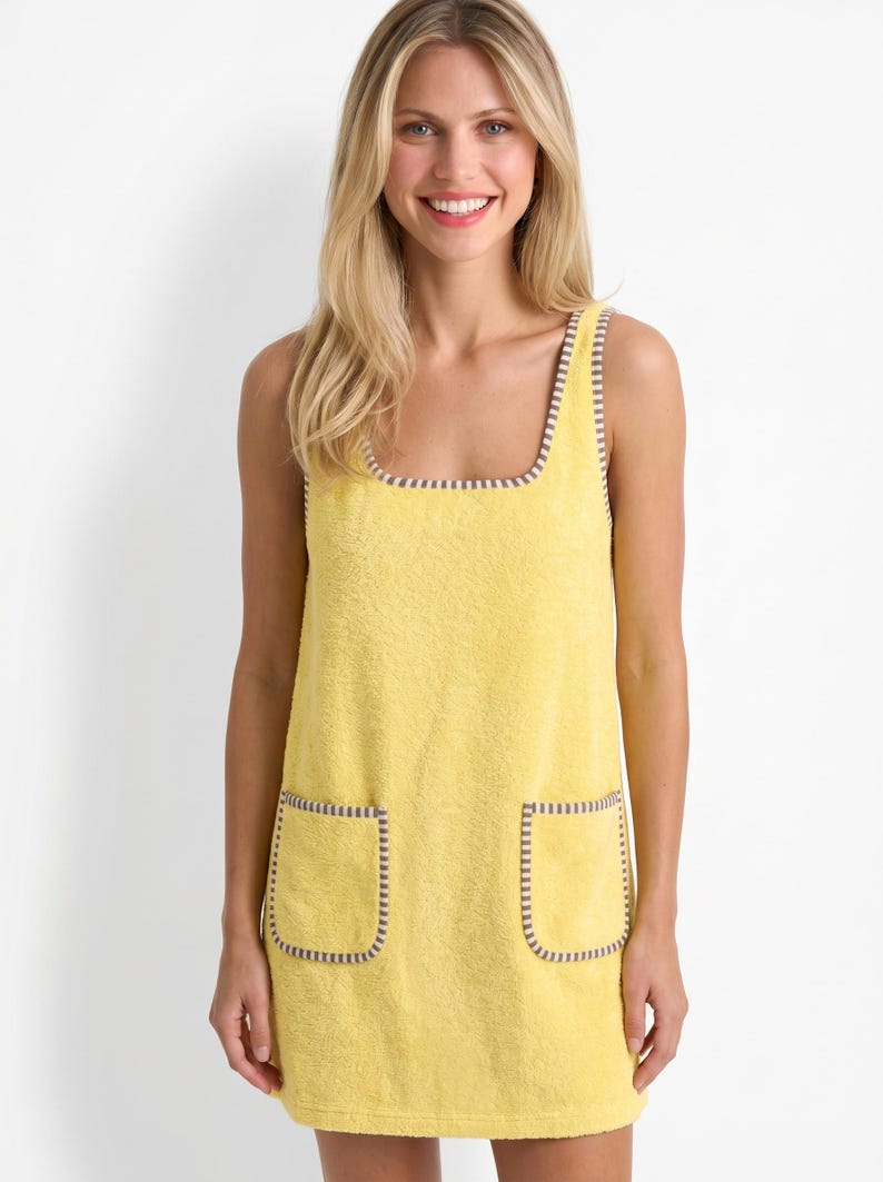 Towel Dress Pattern, A-Line Dress Sewing Pattern, Beach Dress Pattern, Short Summer Dress Pattern, Plus Size Dress PDF Sewing Pattern, Linen dress pattern, cotton dress pattern, sleeveless dress pattern, dress beginner pattern, relaxed dress pattern, casual dress pattern, comfortable dress pattern, loose dress pattern PDF sewing patterns for women, oversized dress Pattern, easy dress pattern, short dress pattern, mini dress pattern, trendy dress, summer dress pattern, cover up pattern