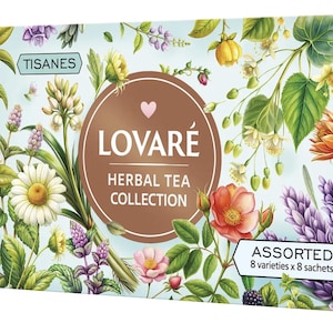 Lovare Herbal Tea Collection Natural Gift Tea Present