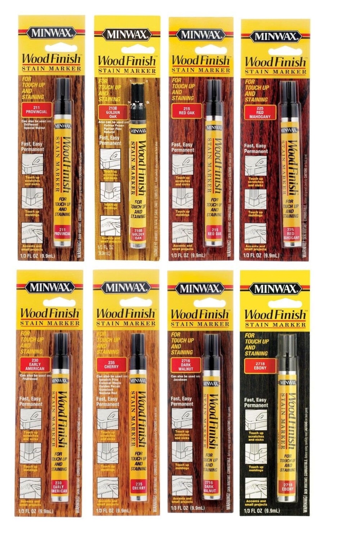 Minwax Wood Finish Stain Marker, Minwax Stain Marker, Stain Pens, Wood Stain Marker Etsy
