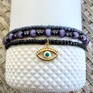 Evil Eye Stanley Becher Armband-stapel