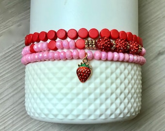 Bracciale impilato per bicchiere/ Trova la dolcezza in ogni momento/ Accessori Stanley/ Ciondolo a forma di bottiglia d'acqua