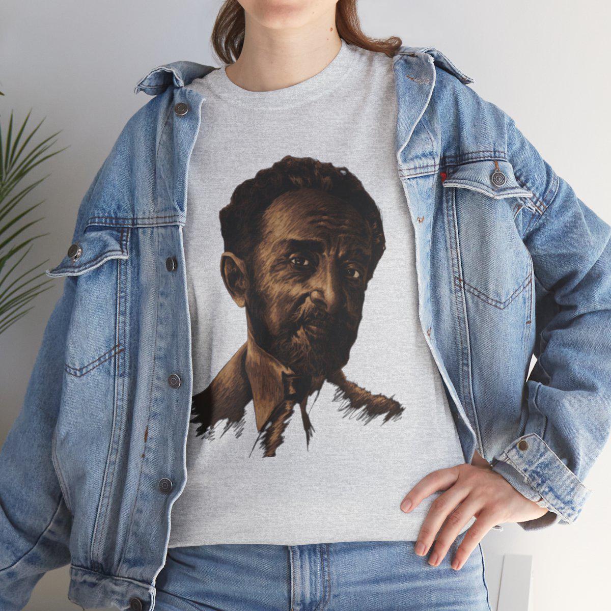 Haile Selassie Vintage T-shirt Ethiopian Emperor Retro Graphic Tee