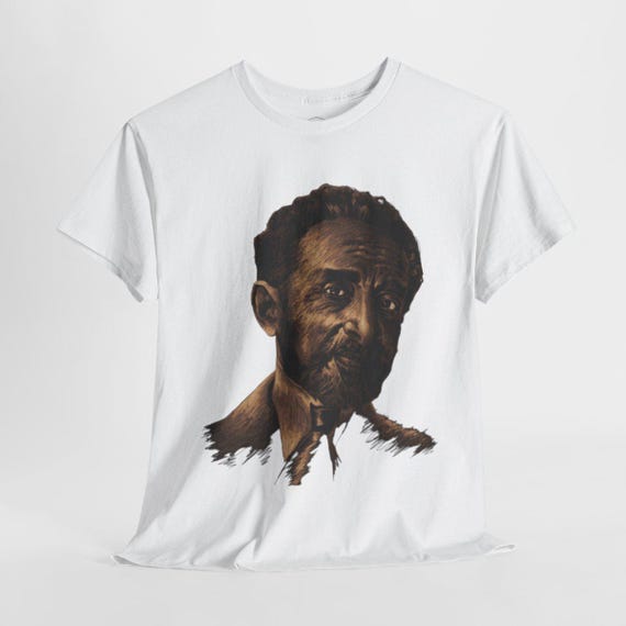 Haile Selassie Vintage T-shirt Ethiopian Emperor Retro Graphic Tee