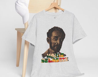 Haile Selassie Unisex T-Shirt, Rasta Reggae, Ethiopian Pride