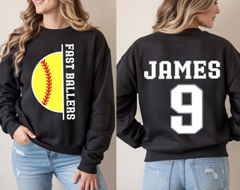 Customized Softball Mom shirt, Personalized Softball Drip Mom Sweatshirt, Gift for Mom, Team Mom softball Sweatshirt, Sport Sweatshirt