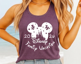 Disney Vacation 2026 Tank, 2026 Disney Family Tank Tops, Disney Paris 2026 Tank Top, Disneyland Matching Disney Tanks