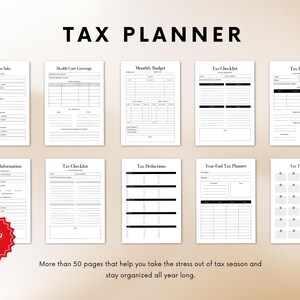 Personal Tax Planner | Tax Organizer | Financial Planner | Tax ...
