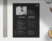 Modern Resume Template | Professional CV Design | Editable Word & Canva Template for Job Applications