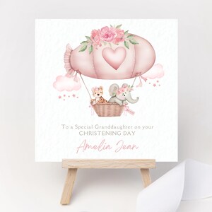 Gepersonaliseerde doopkaart Doopkaart Doopkaart voor peetdochter Naamdagkaart Dochter doopcadeau kleindochter Doopcadeau