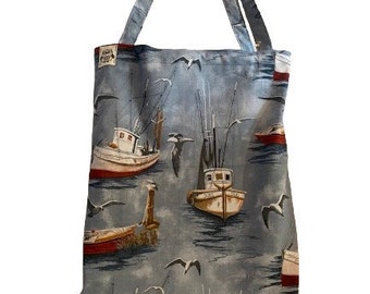 Bolso tote barcos