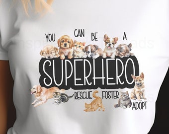 Adopt Foster Rescue Shirt, Rescue Animals T-shirt, Foster and Adopt Shirt, Animal Lover Awareness Tshirt, Pet Lover Shirt, Save a Fur Baby