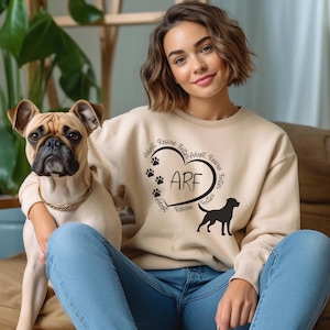 Pets, Adopt Rescue Foster Crewneck Sweatshirt, Animal Lover Gift, Dog Lovers Sweatshirt, Paw Print Pullover, Dog Foster Mom Gift, Pet Lover