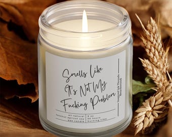 Funny Candle Gift for Coworker, Smells Like Sarcastic Candle Gift for Friend, Adult Humor Retirement Gift, Self Care Gift, Minimalist Decor