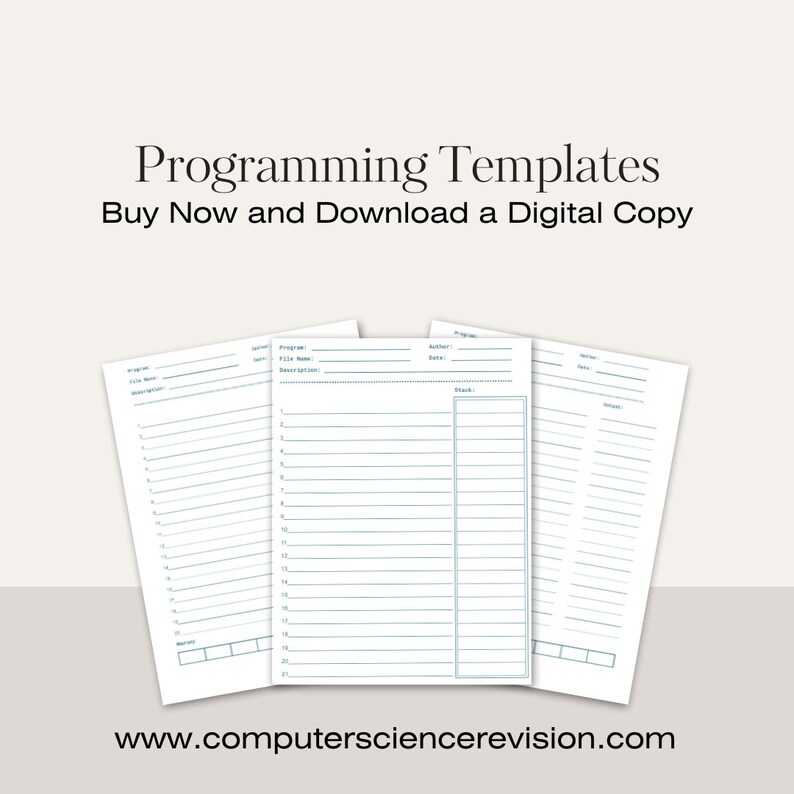 Coding/programmingtemplate Digital Notebook Light & Dark Theme, for ...