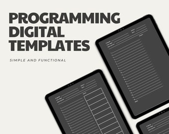 Coding/programmingtemplate Digital Notebook Light Theme, for Goodnotes ...