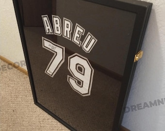 Wooden Jersey Frame Display Case | Wood Shadow Box | Baseball Jersey Case | Jersey Display | Jersey Wall Display | Gift For Him