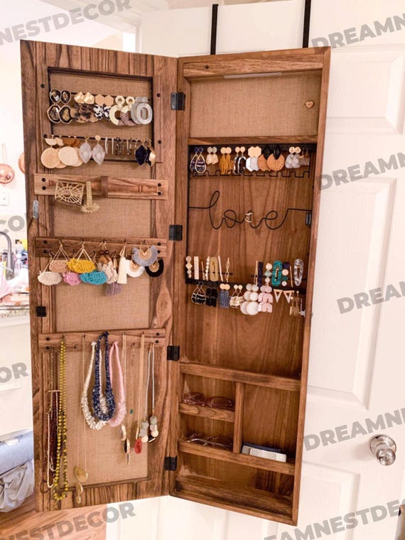 Rustic jewelry cabinet discount