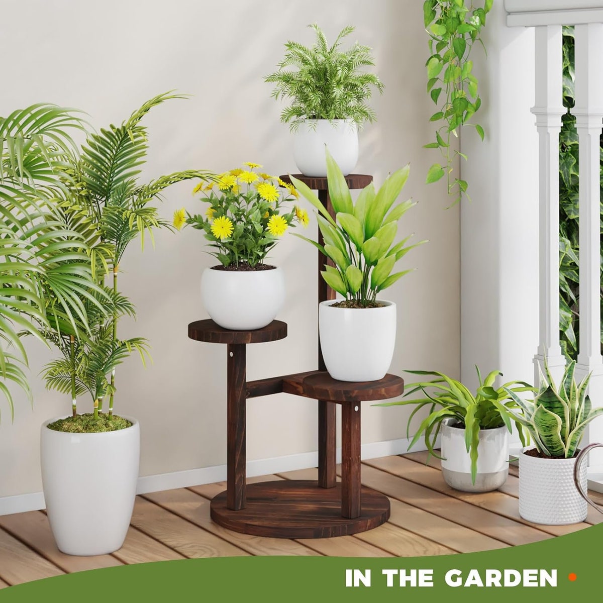Multi Tier Wooden Plant Stand Corner Plant Stand Indoor Plant Stand Plant Shelf Corner Plant Stand Tiered Plant Stand Home Decor - Etsy