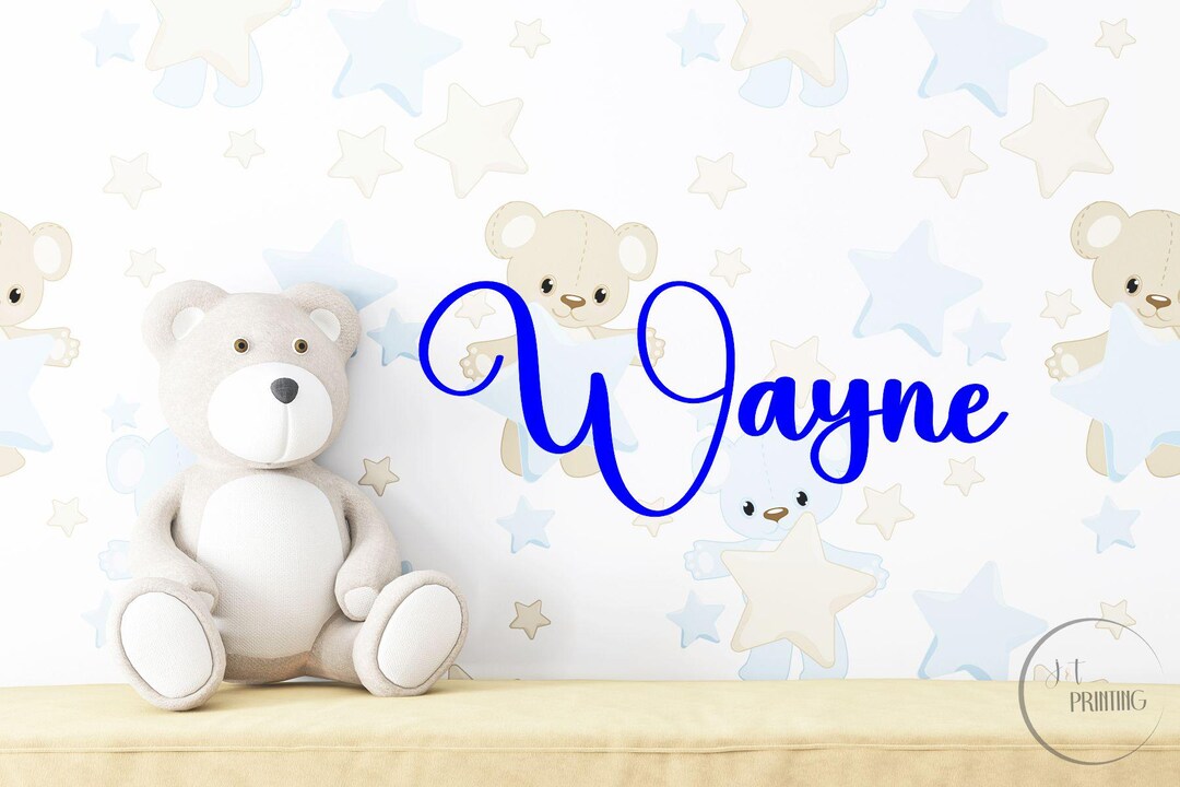 Personalized Boys Name Wall Decal for Childrens Room Custom Boy Name ...