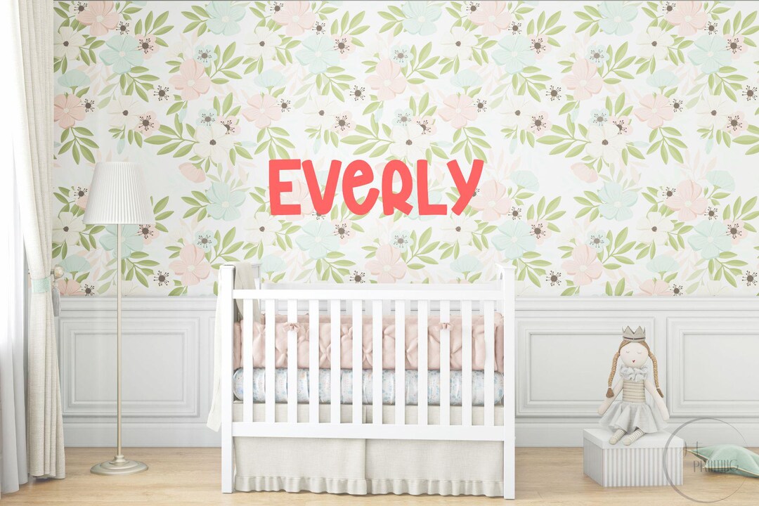 Girls Name Wall Decal Vinyl | Personalized Name Sticker for Girls ...
