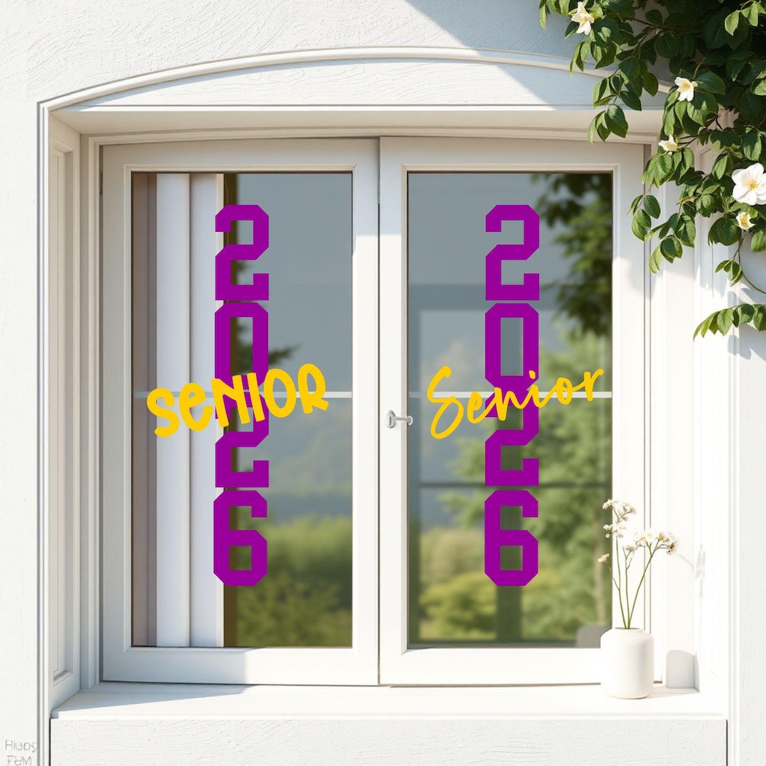 Graduation Car Decal: Class of 2026 Senior Year Vinyl Sticker - Etsy