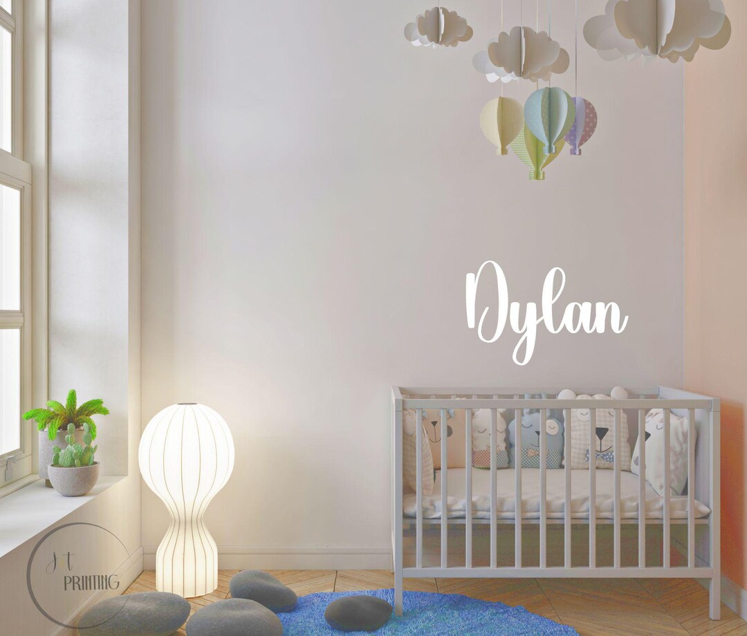 Custom Boys Name Vinyl Wall Decal: Nursery & Playroom Decor - Etsy