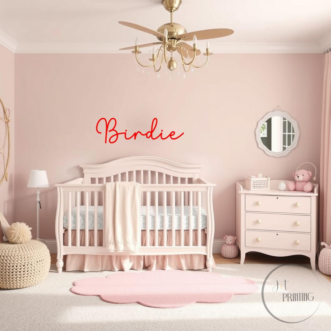 Girls Room Name Vinyl Decal | Personalized Name Sticker for Wall, Door ...