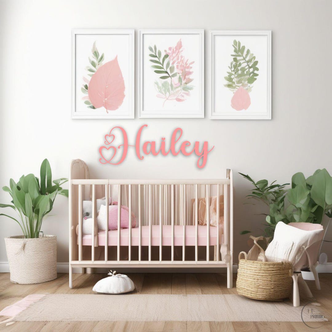 Girl Nursery Wall Decal | Baby Girl Room Vinyl Decor | Toddler Wall ...