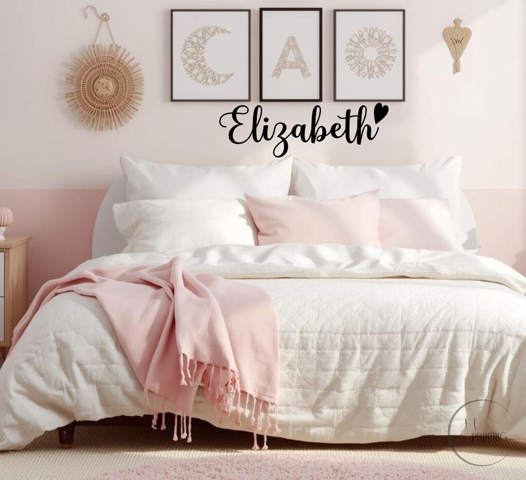 Nursery Name Decal for Kids Room | Custom Vinyl Lettering for Wall ...