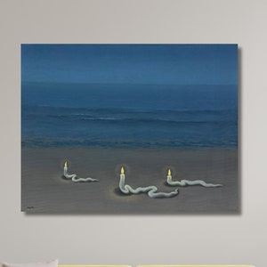 The Domain of Arnheim by René Magritte Poster Print,Surrealist Masterpiece,René Magritte Canvas Art,Artistic home decor,living room decor