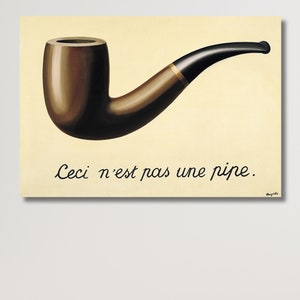 Ceci N’est Pas Une Pipe Rene Magritte a traição das imagens 1929 Canvas | A traição das imagens | Ceci N'est Pas Une Pipe René Magritte