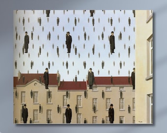 ルネ・マグリット ゴルコンダ プリント、ルネ・マグリット ゴルコンダ