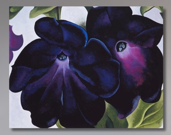 Georgia O'keeffe: Petunias (1925) Canvas Art/exhibition Poster