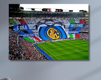 Inter Giuseppe Meazza Canvas/Serie A Canvas/Sport Home Decor Art/Inter Fan Gift/Football Stadium Poster/Sport Home Decor/Inter Art/Idea regalo