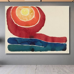 Georgia O&#39;Keeffe Evening Star Canvas Wall Art,O&#39;keefe Print,Georgia Okeffe Art Reproduction|Georgia O&#39;Keeffe Inspired|Exhibition Poster
