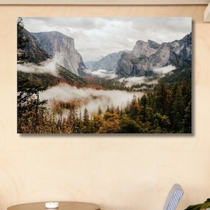Yosemite National Park Poster, Landschaft im Yosemite Valley, Yosemite Valley Nationalpark, Posterdruck, Landschaft, Geschenkidee