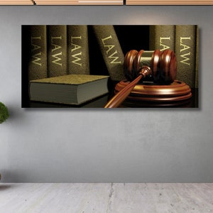 Lawyer’s Office Decor Poster Print,Wall Decor for Law Offices,Inspiring Law-Themed Canvas,Gift for Lawyers Law Students,Attorney gift idea