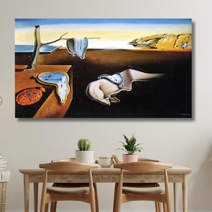 The Persistence of Memory by Salvador Dalí Canvas Print,Dali Art,Iconic Salvador Dalí Artwork,Surrealist Masterpiece Print,Classic Art gift
