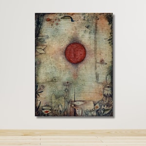Ad marginem (1930) painting by Paul Klee Poster Canvas Wall Art, Reproduction Artwork, Paul Klee Wall Art, famous abstract art, vintage art