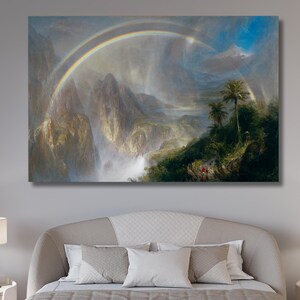 Rainy Season in the Tropics by Frederic Edwin Church,Frederic Edwin Church Canvas Wall Art,American artist Painting,Northern Light Artworks