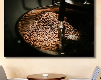 Kaffeebohne Poster Druck,Kaffee Liebhaber Geschenk,Kaffee Poster,Kaffee Bohne Wand Dekoration,Kaffeehaus Dekor,Cafe Wand Dekoration,Kaffeebohnen Druck