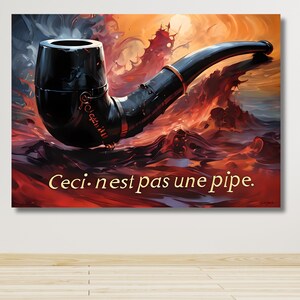 Ceci N’est Pas Une Pipe Rene Magritte the treachery of images 1929 Canvas | The Treachery of Images | Ceci N’est Pas Une Pipe Rene Magritte