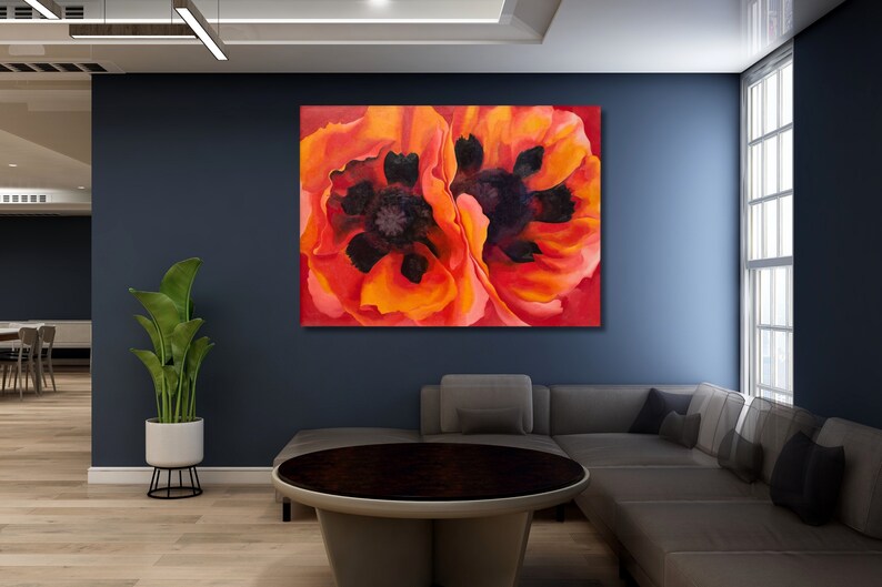 Oriental Poppies 1928, Georgia O'keeffe, Oriental Poppies Poster ...