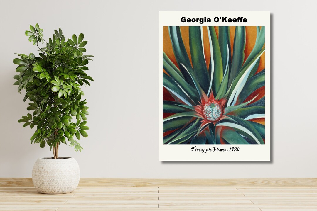 Pineapple Bud by Georgia O'keeffe Poster Canvas Wall Art, O'keeffe Wall ...