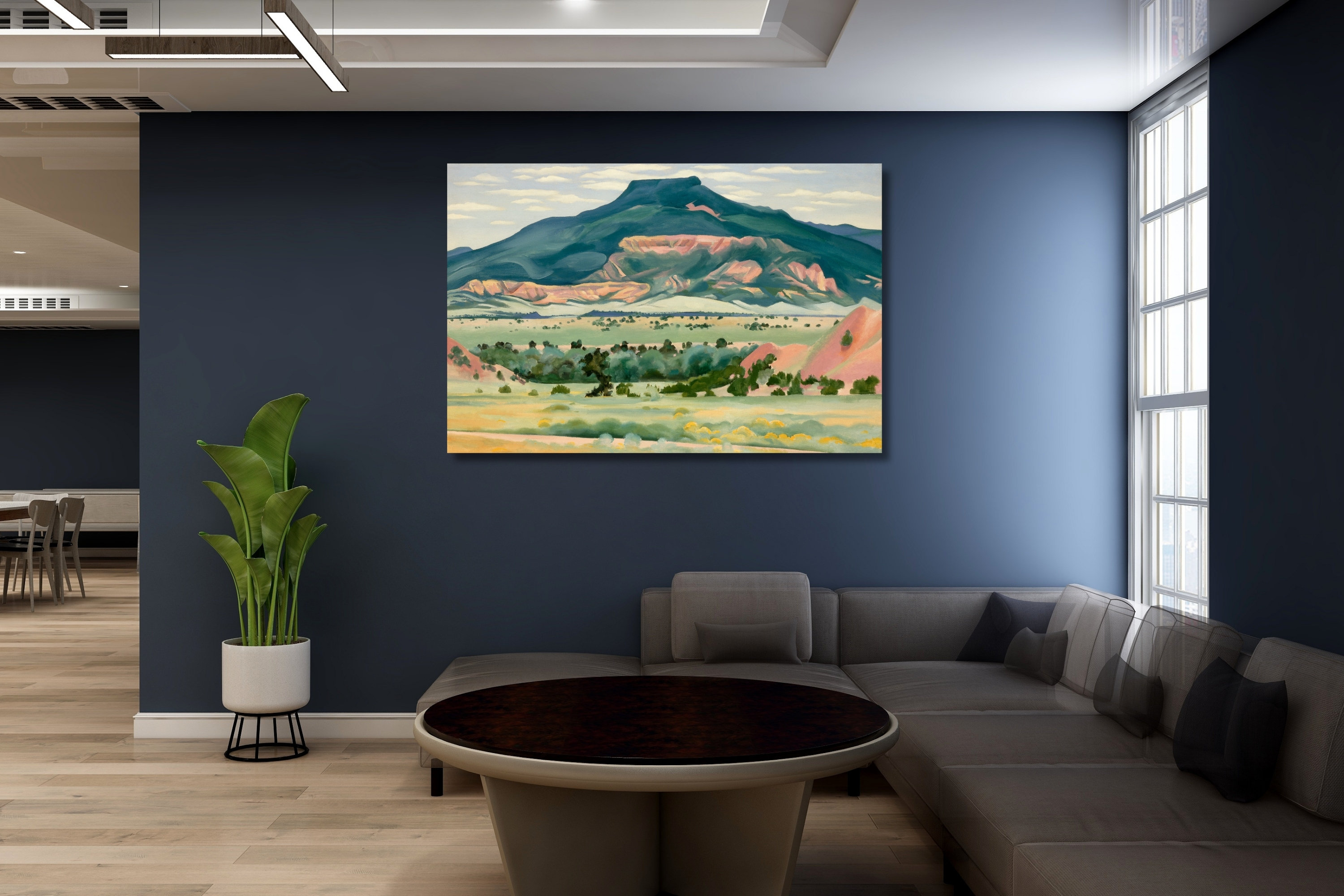 Georgia O'keeffe Mountain Landscape Canvas Wall Art,o'keeffe Poster ...