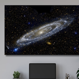 Andromeda Weltraum Galaxie Leinwand Wandkunst,Galaxie Poster,Andromeda Weltraum Galaxie Poster,Weltraum Solar Druck,Wanddekor, Bürodekoration Geschenk