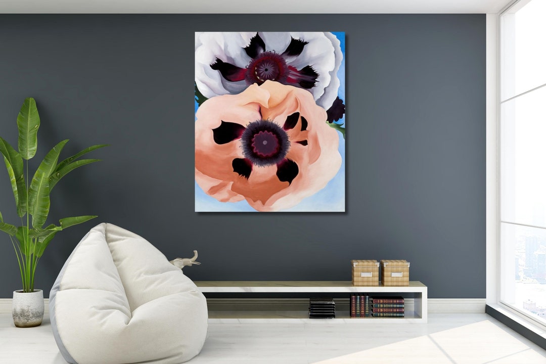 Georgia O'keeffe Poppies Flower Poster Canvas Art,o'keeffe Inspired ...