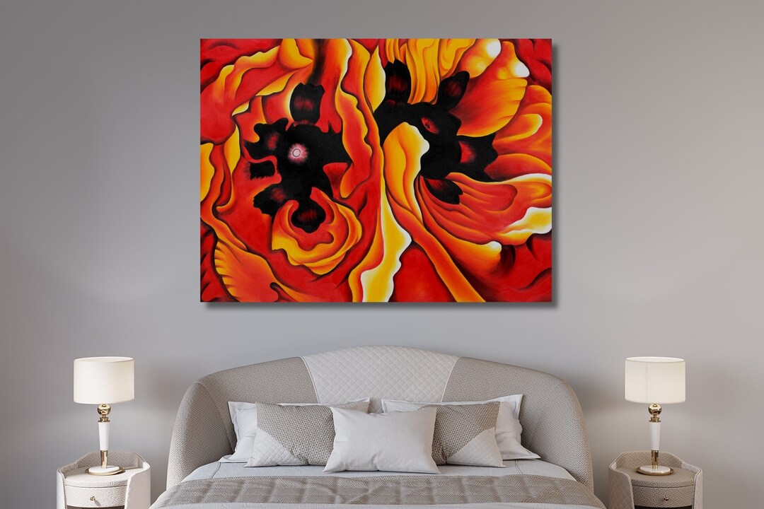 Oriental Poppies 1928, Georgia O'keeffe, Oriental Poppies Poster ...
