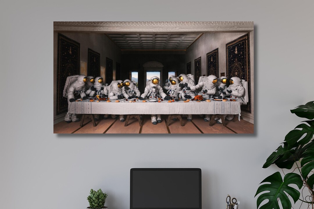 Astronaut Last Supper Poster Print,futuristic Last Supper,the Last ...